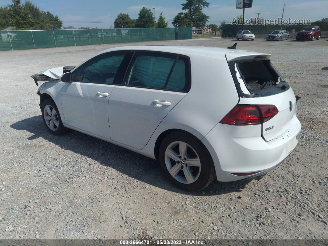 2017 Volkswagen Golf S White vin: 3VW217AU8HM077043