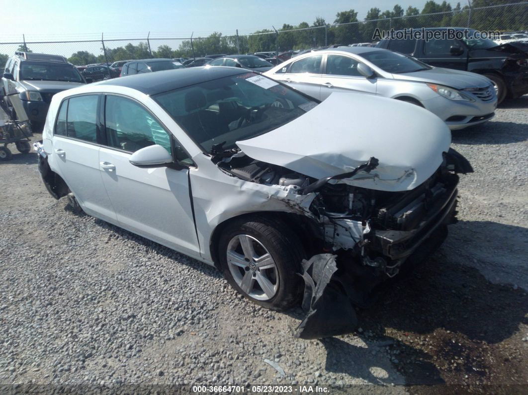 2017 Volkswagen Golf S White vin: 3VW217AU8HM077043