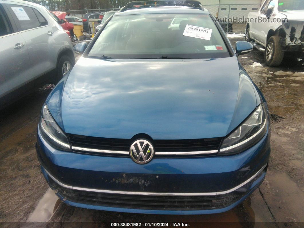 2019 Volkswagen Golf Sportwagen 1.8t S Blue vin: 3VW217AU8KM506544