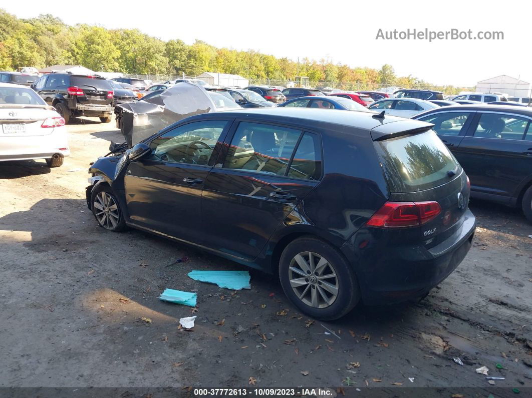 2015 Volkswagen Golf Tsi S Черный vin: 3VW217AU9FM067800