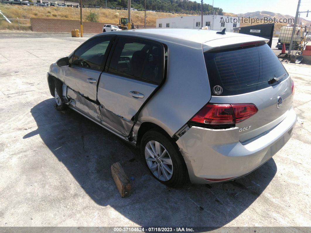 2016 Volkswagen Golf Tsi S Silver vin: 3VW217AU9GM024415