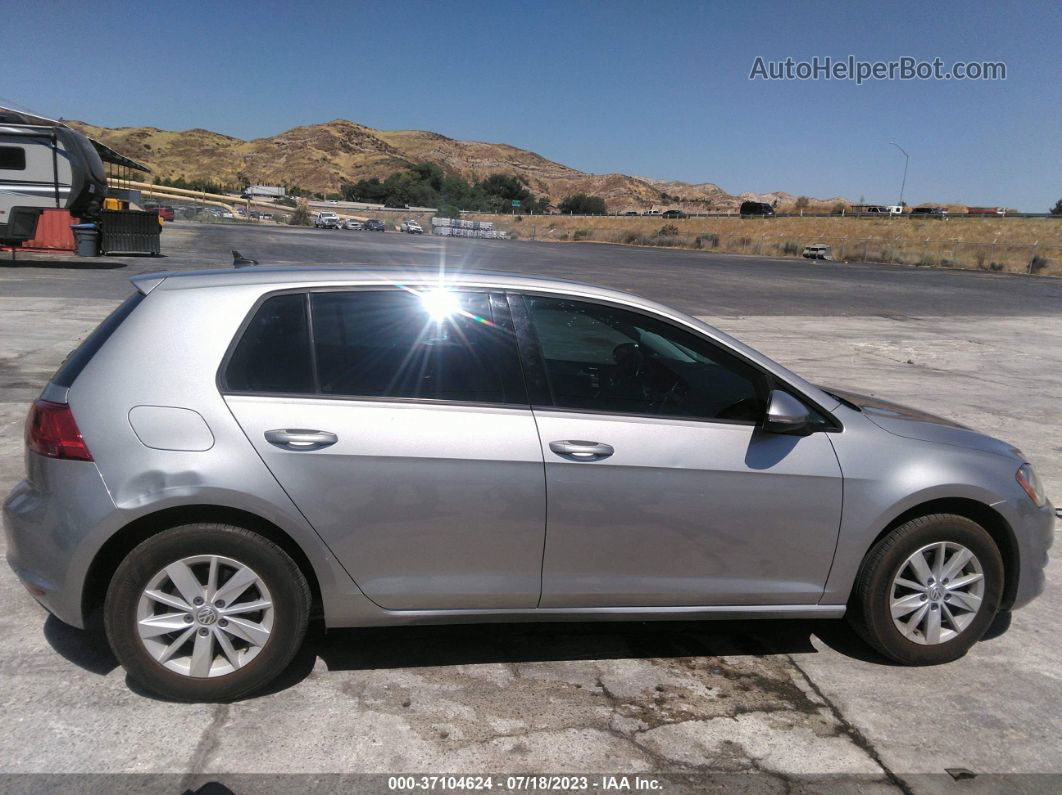 2016 Volkswagen Golf Tsi S Silver vin: 3VW217AU9GM024415