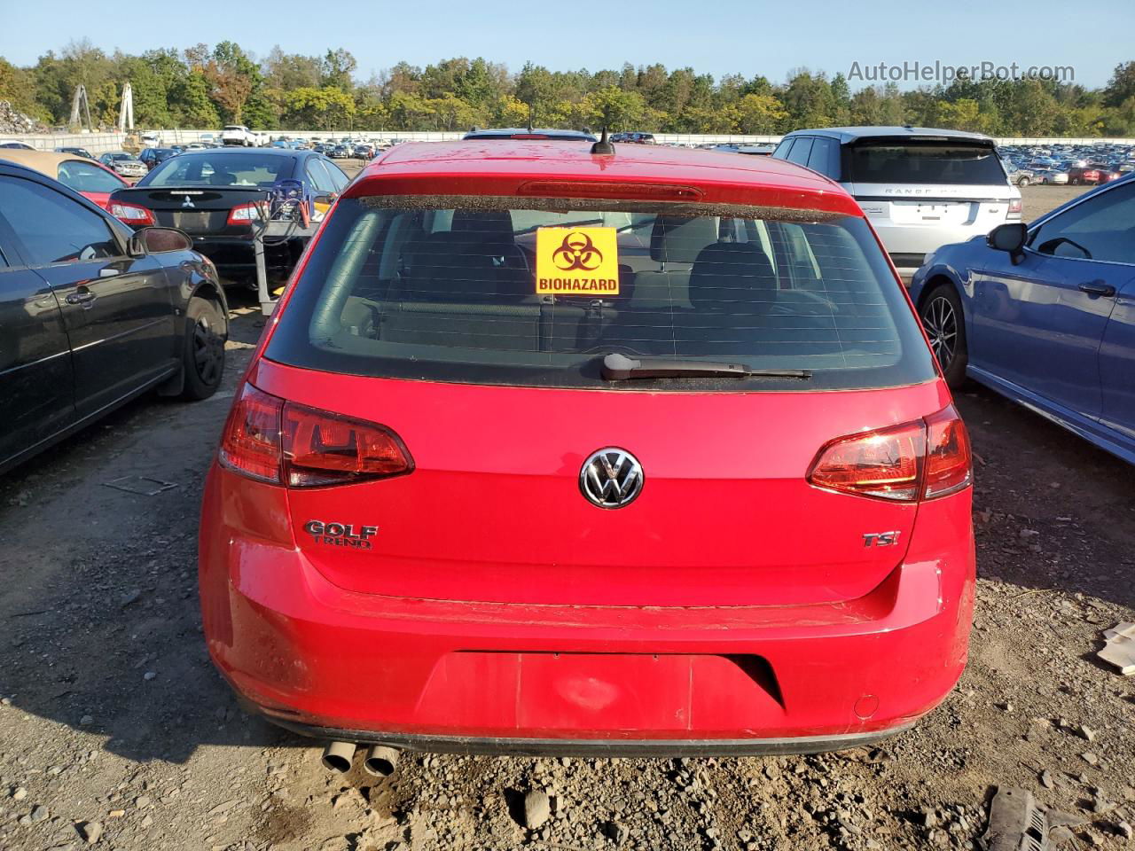 2016 Volkswagen Golf S/se Красный vin: 3VW217AU9GM029663