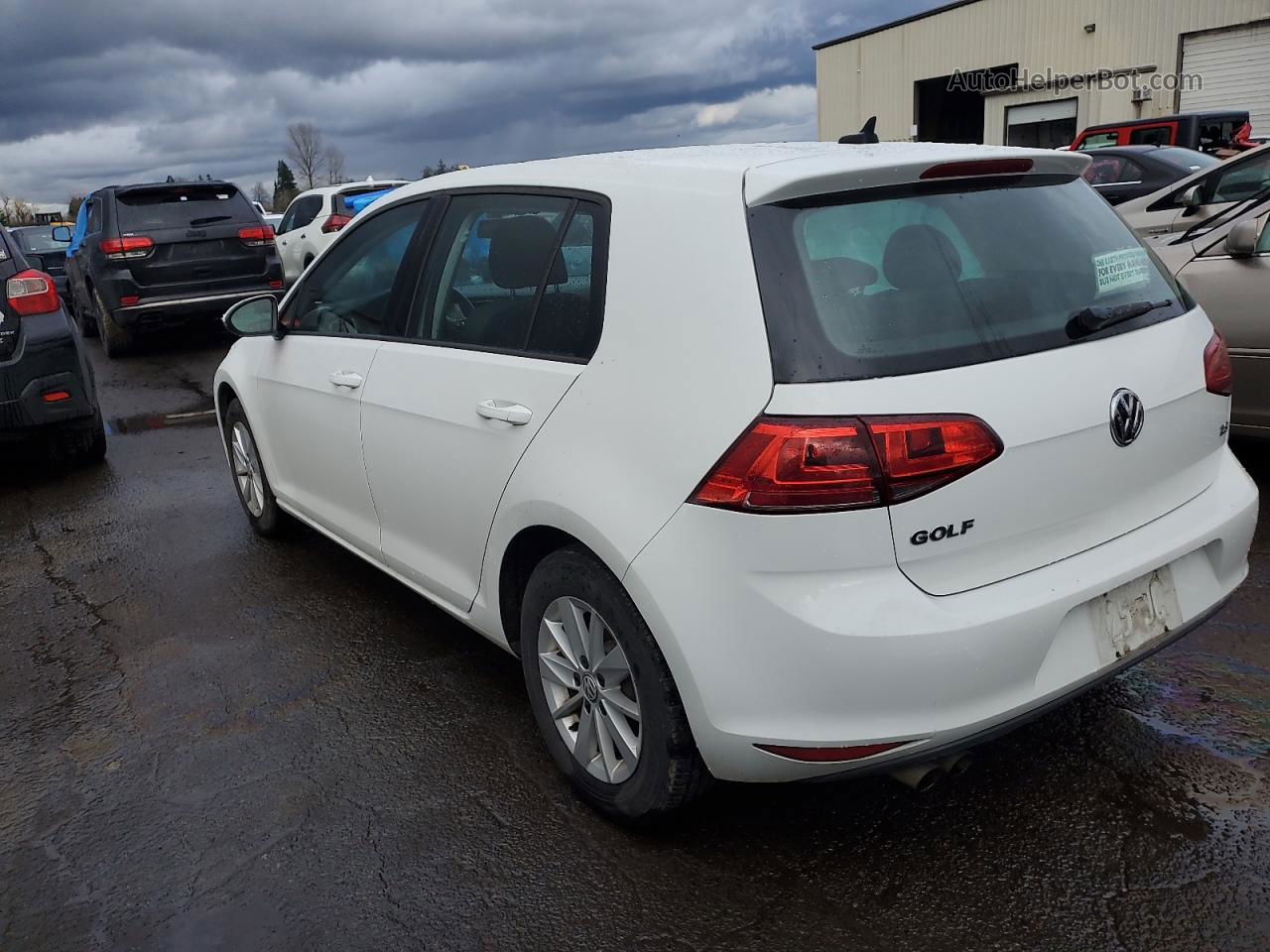 2016 Volkswagen Golf S/se White vin: 3VW217AU9GM038637