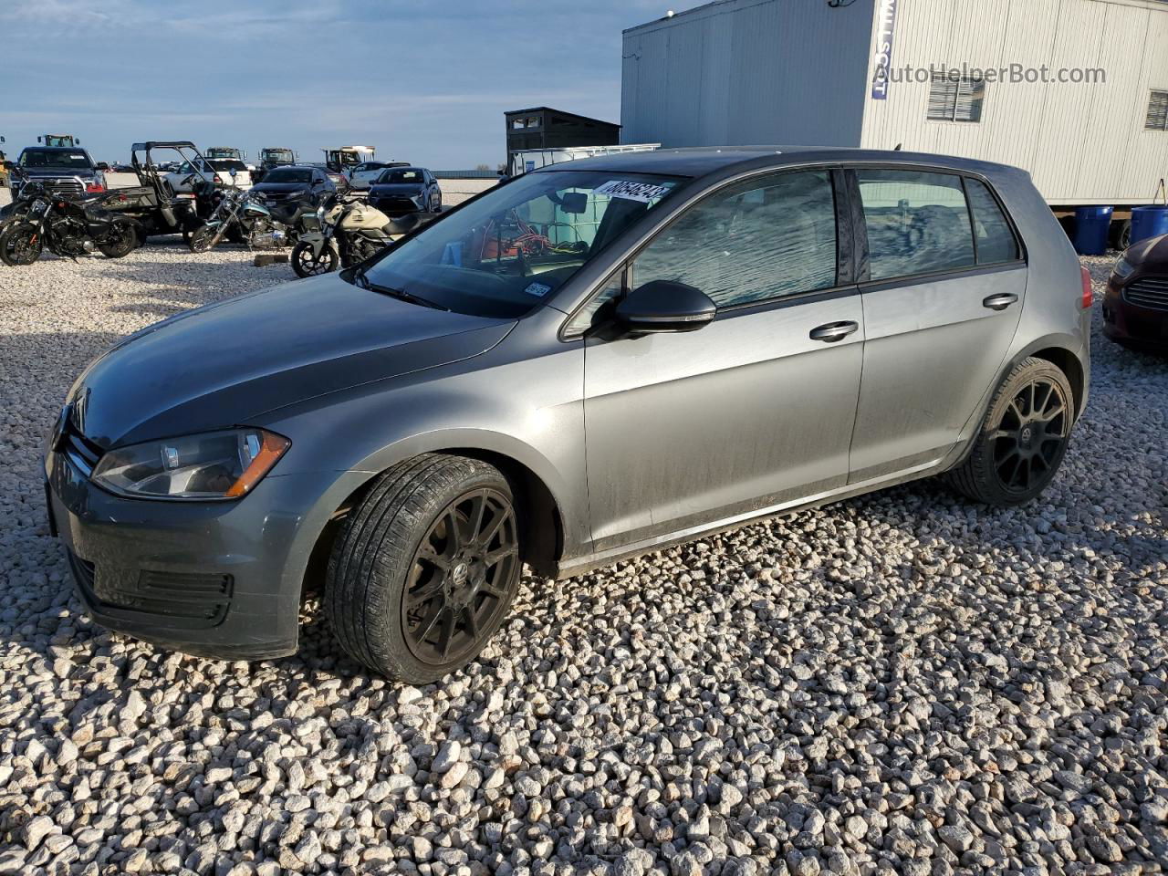 2016 Volkswagen Golf S/se Gray vin: 3VW217AU9GM060668