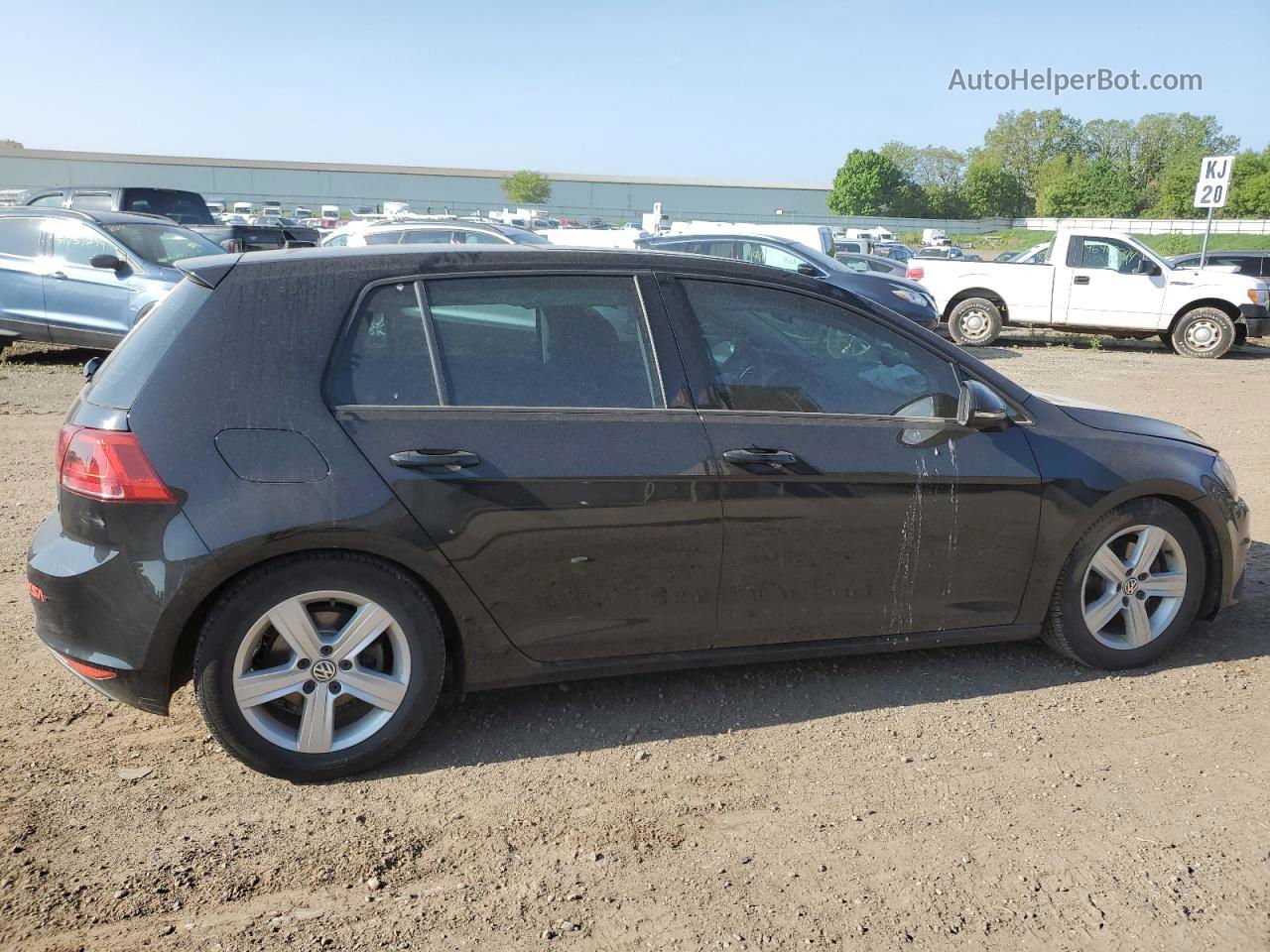 2017 Volkswagen Golf S Black vin: 3VW217AU9HM029857