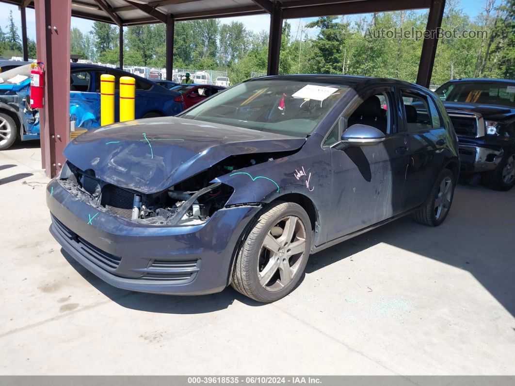 2017 Volkswagen Golf Tsi S 4-door/tsi Se 4-door/tsi Sel 4-door/tsi Wolfsburg Edition 4-door Blue vin: 3VW217AU9HM031723