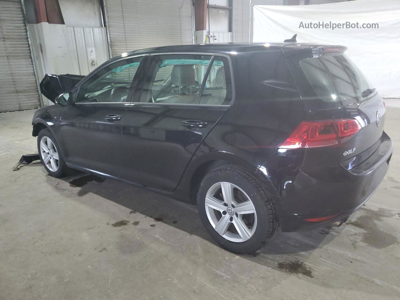 2017 Volkswagen Golf S Черный vin: 3VW217AU9HM065192