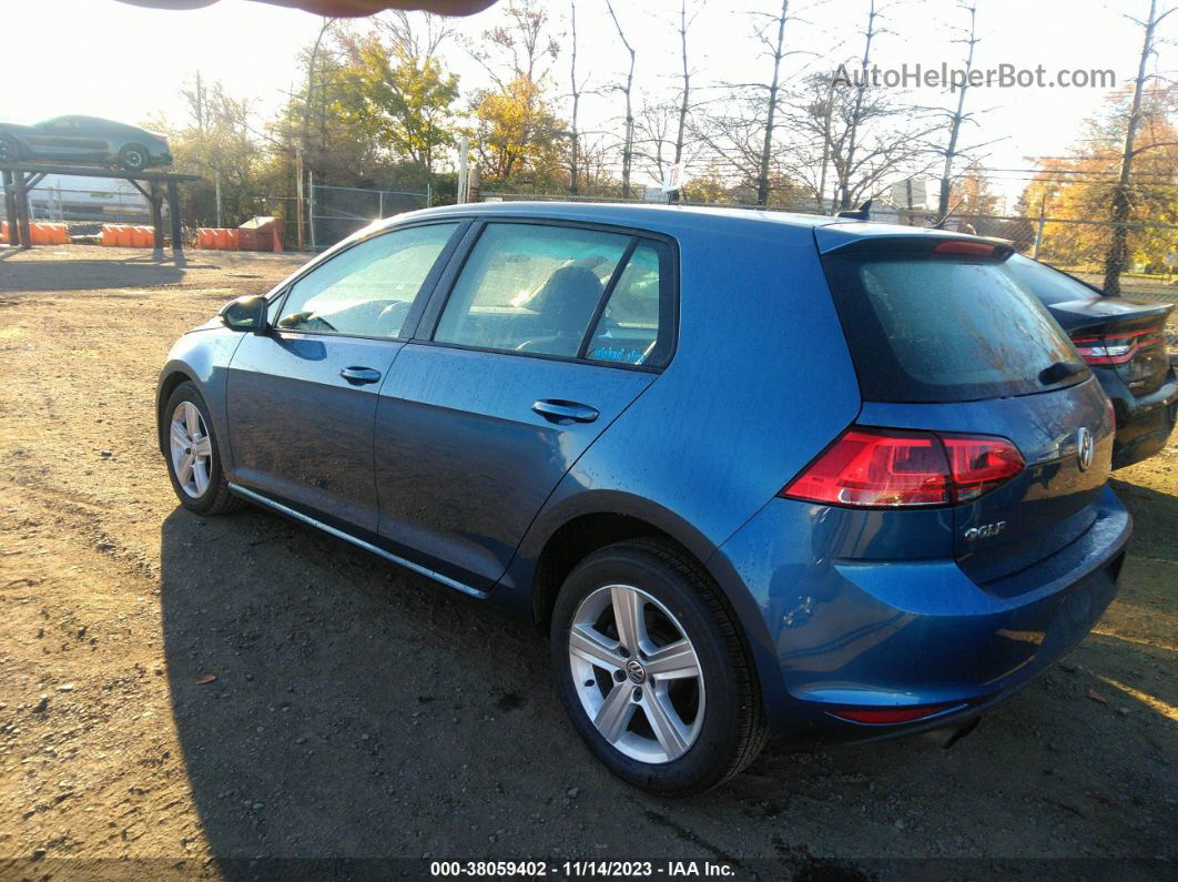 2017 Volkswagen Golf Tsi S 4-door/tsi Se 4-door/tsi Sel 4-door/tsi Wolfsburg Edition 4-door Blue vin: 3VW217AU9HM074720