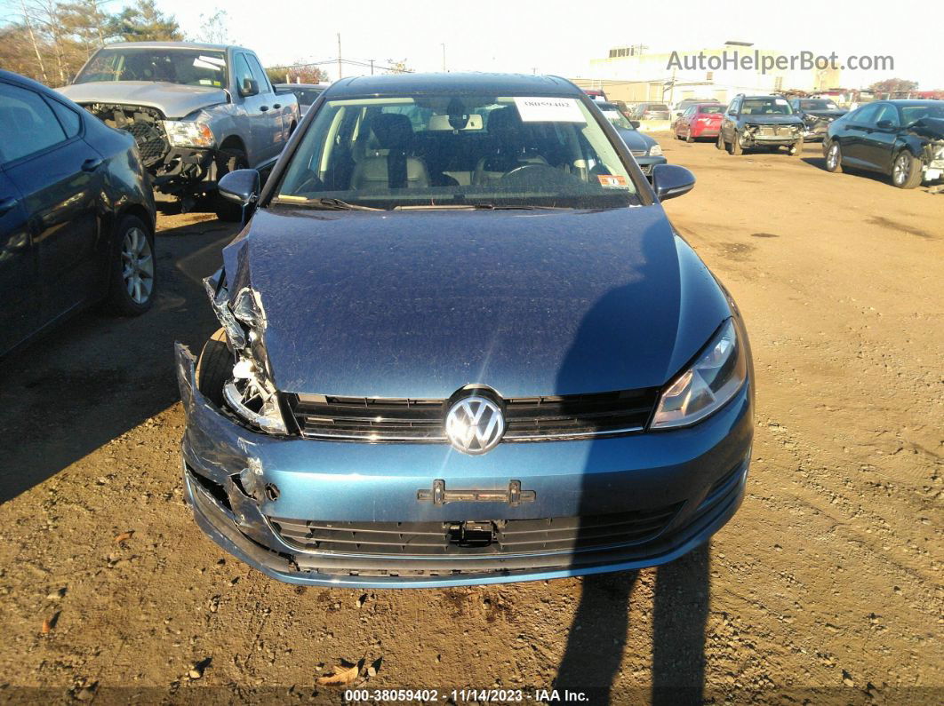 2017 Volkswagen Golf Tsi S 4-door/tsi Se 4-door/tsi Sel 4-door/tsi Wolfsburg Edition 4-door Blue vin: 3VW217AU9HM074720