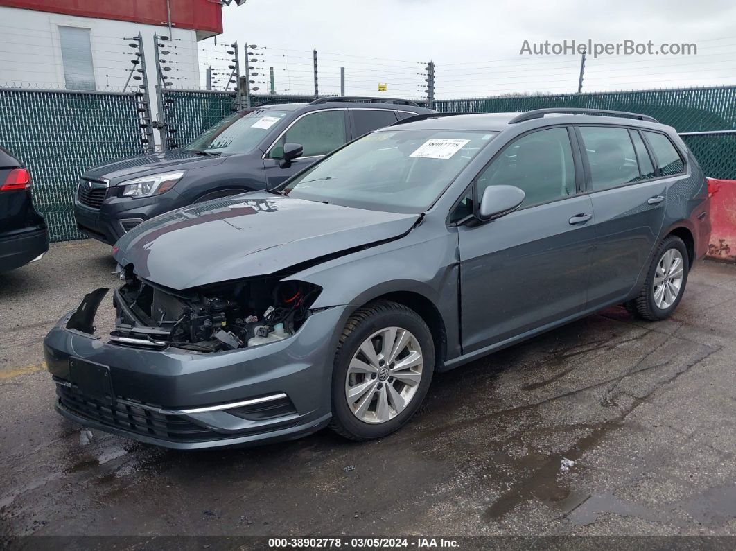 2019 Volkswagen Golf Sportwagen 1.8t S Gray vin: 3VW217AU9KM501675