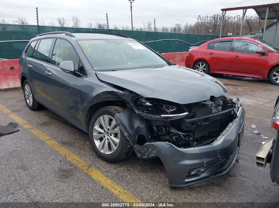 2019 Volkswagen Golf Sportwagen 1.8t S Gray vin: 3VW217AU9KM501675