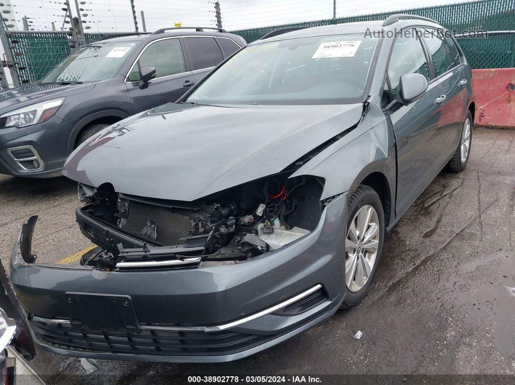 2019 Volkswagen Golf Sportwagen 1.8t S Gray vin: 3VW217AU9KM501675