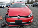 2019 Volkswagen Golf Sportwagen S Red vin: 3VW217AU9KM504365