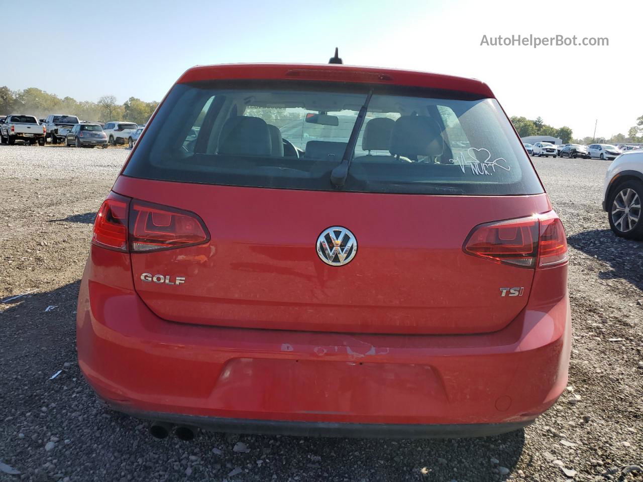 2015 Volkswagen Golf  Red vin: 3VW217AUXFM024342