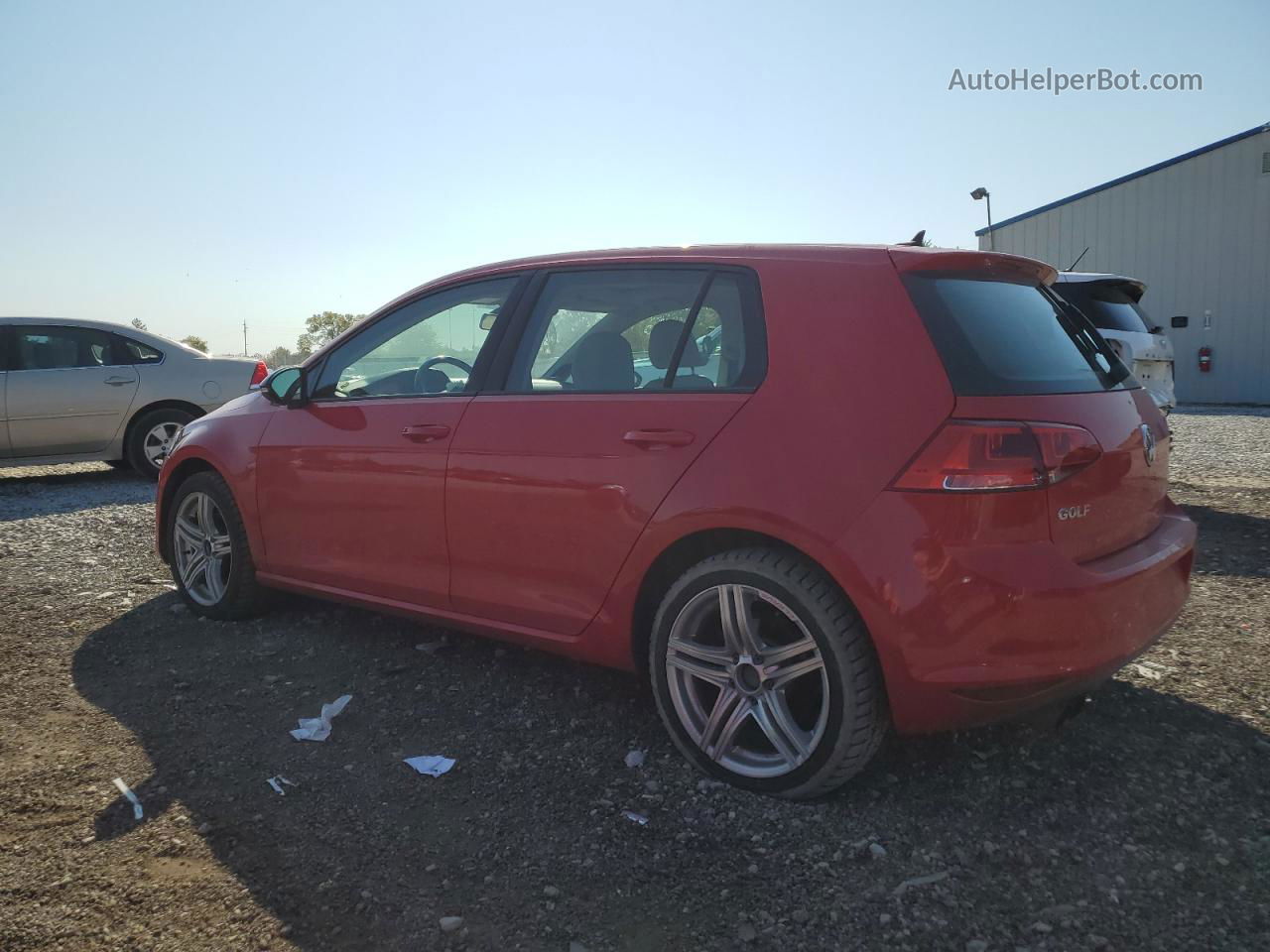 2015 Volkswagen Golf  Red vin: 3VW217AUXFM024342