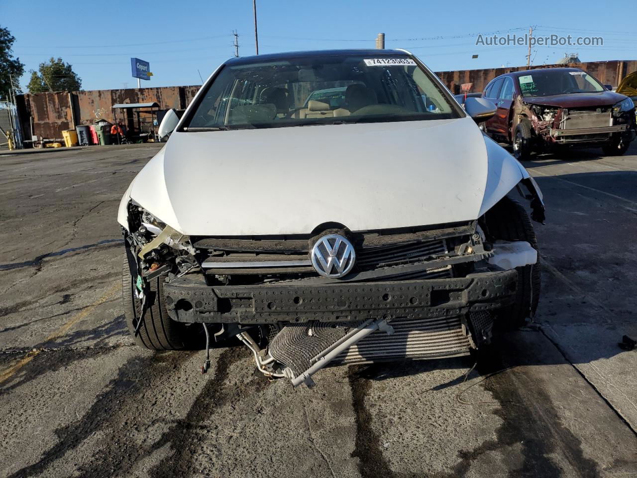 2016 Volkswagen Golf S/se White vin: 3VW217AUXGM029719