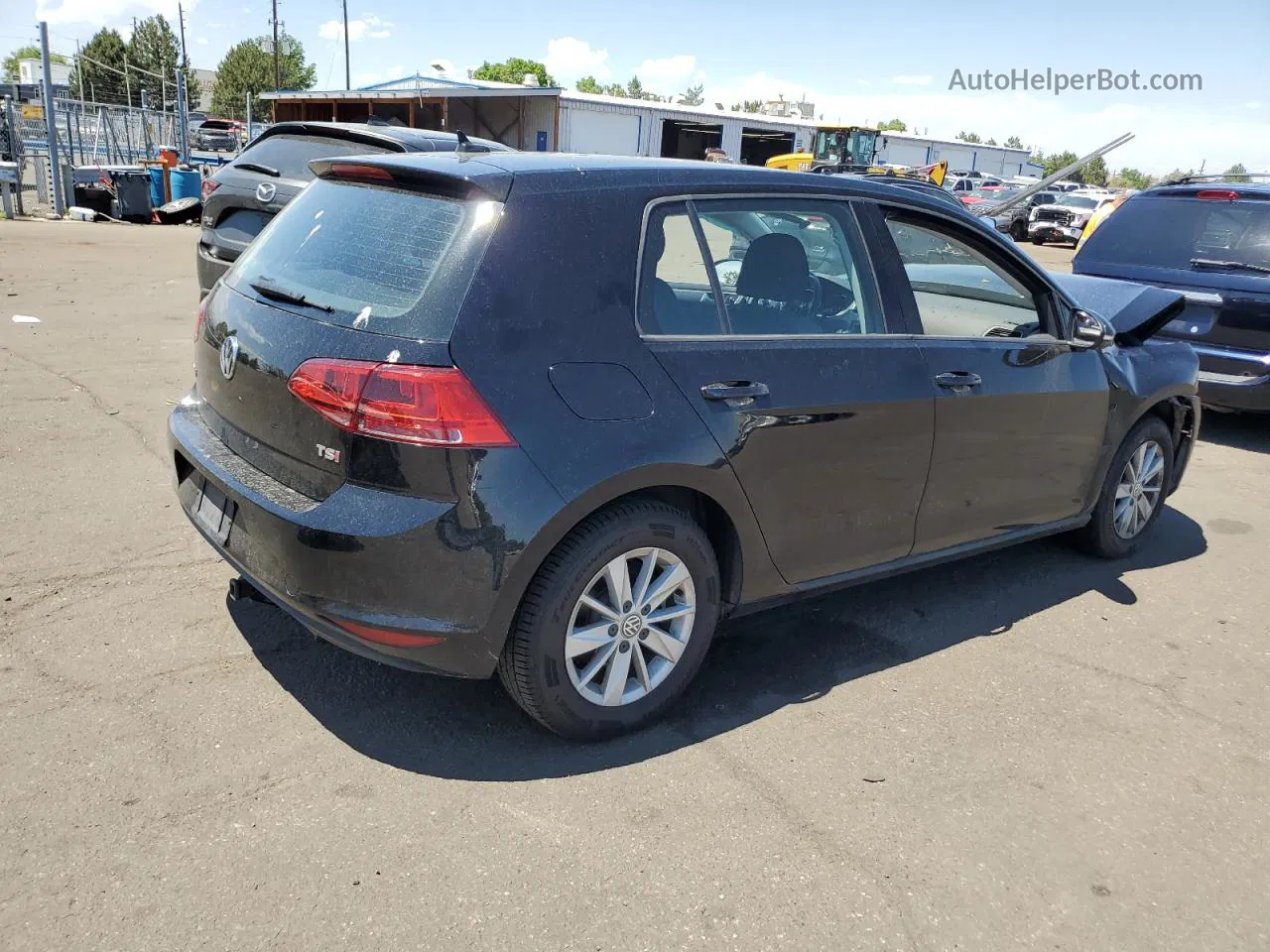 2016 Volkswagen Golf S/se Black vin: 3VW217AUXGM035049