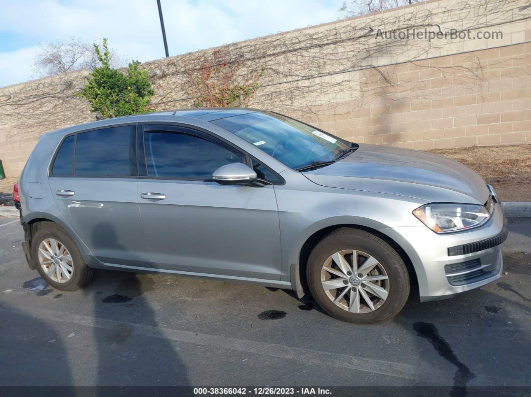 2016 Volkswagen Golf Tsi S 4-door Silver vin: 3VW217AUXGM039795