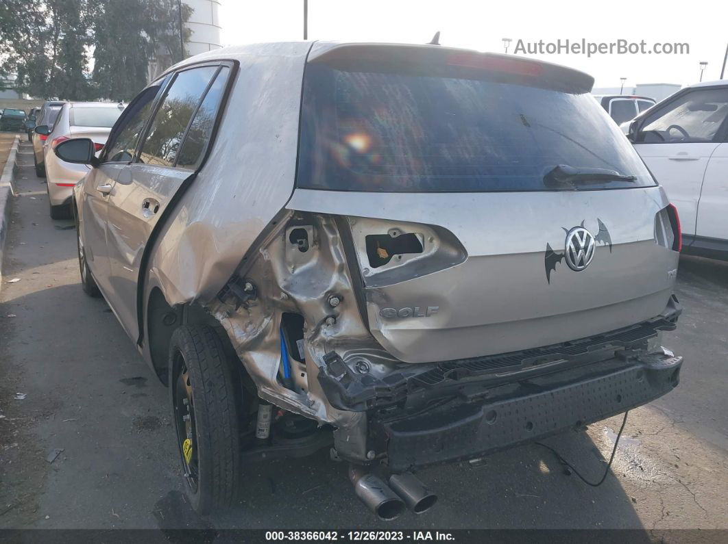 2016 Volkswagen Golf Tsi S 4-door Серебряный vin: 3VW217AUXGM039795