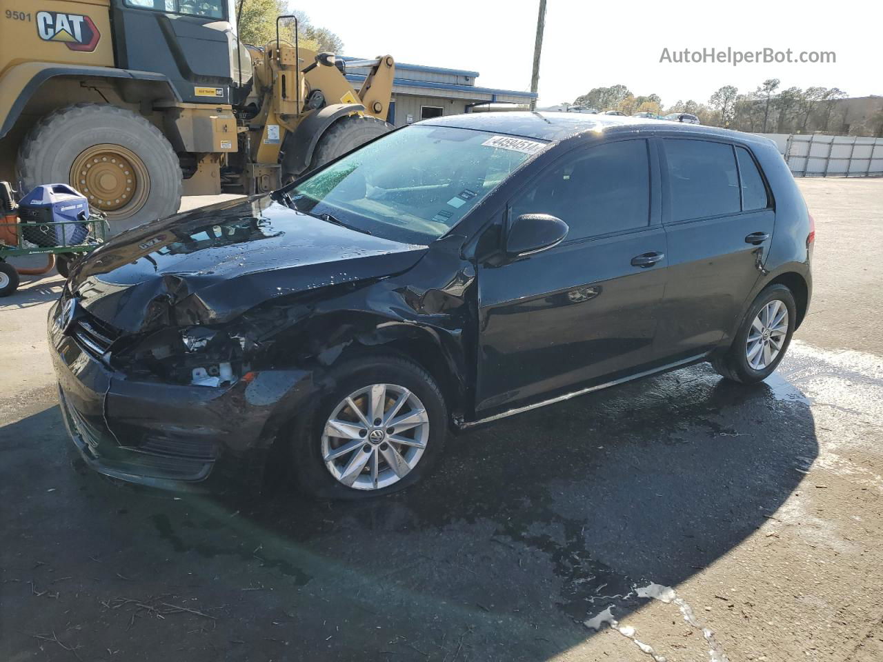 2017 Volkswagen Golf S Black vin: 3VW217AUXHM037806