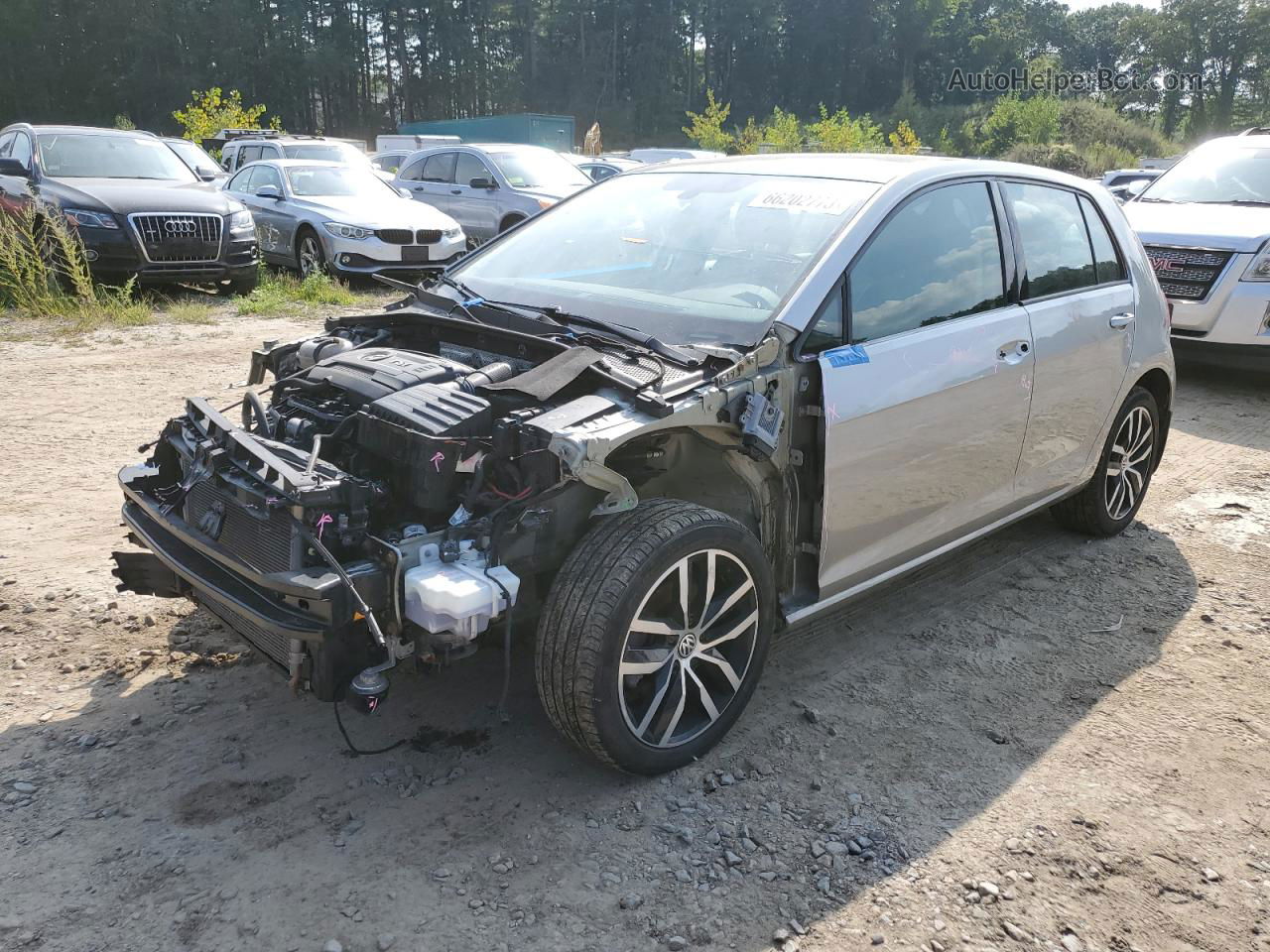 2017 Volkswagen Golf S Gray vin: 3VW217AUXHM040303