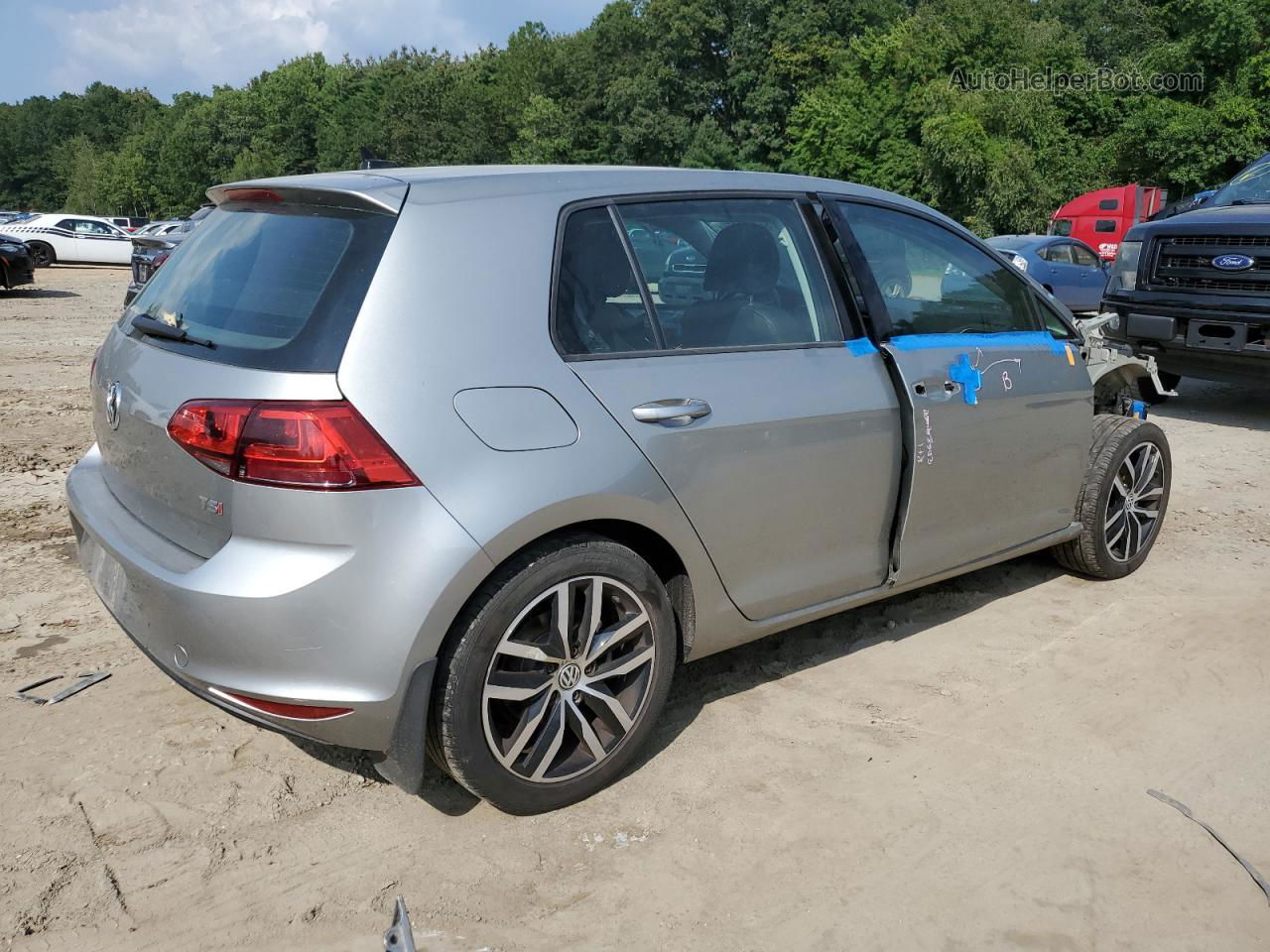 2017 Volkswagen Golf S Gray vin: 3VW217AUXHM040303