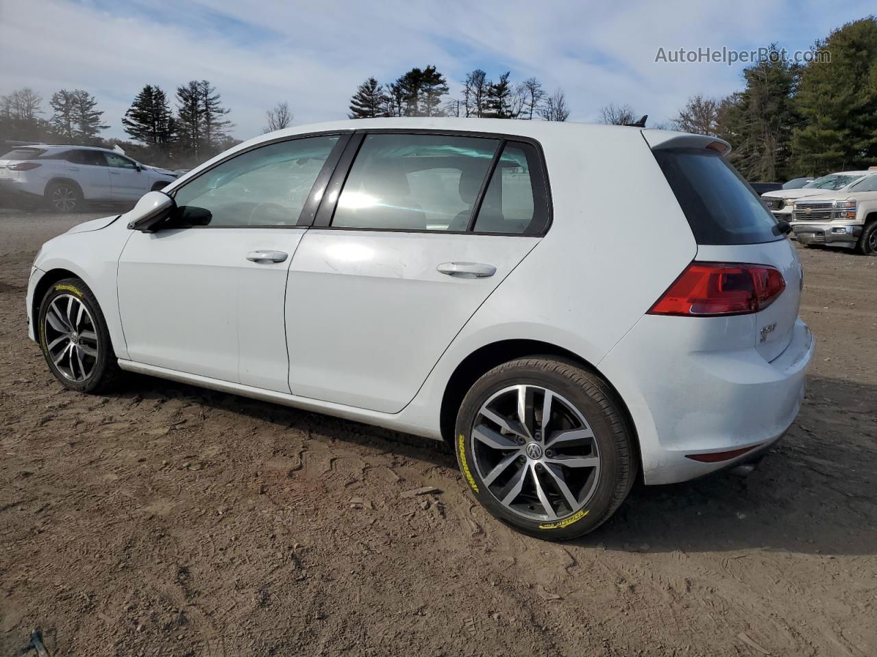 2017 Volkswagen Golf S Белый vin: 3VW217AUXHM060129