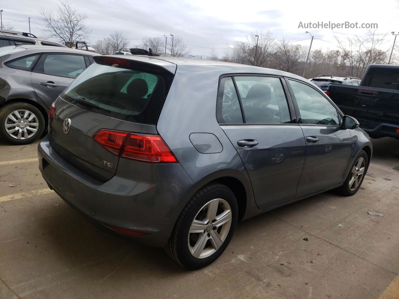 2017 Volkswagen Golf S Gray vin: 3VW217AUXHM064570