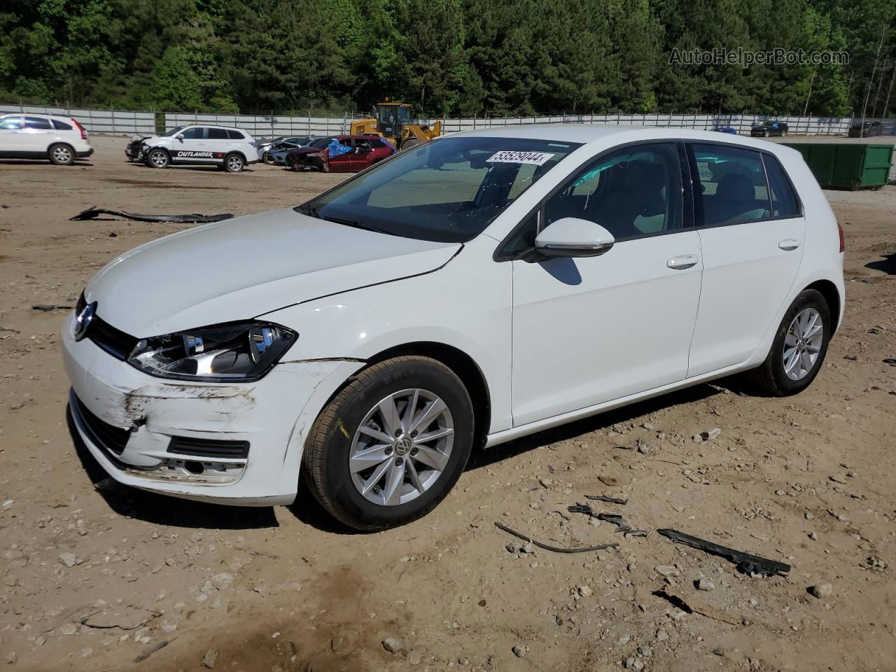 2017 Volkswagen Golf S White vin: 3VW217AUXHM068201