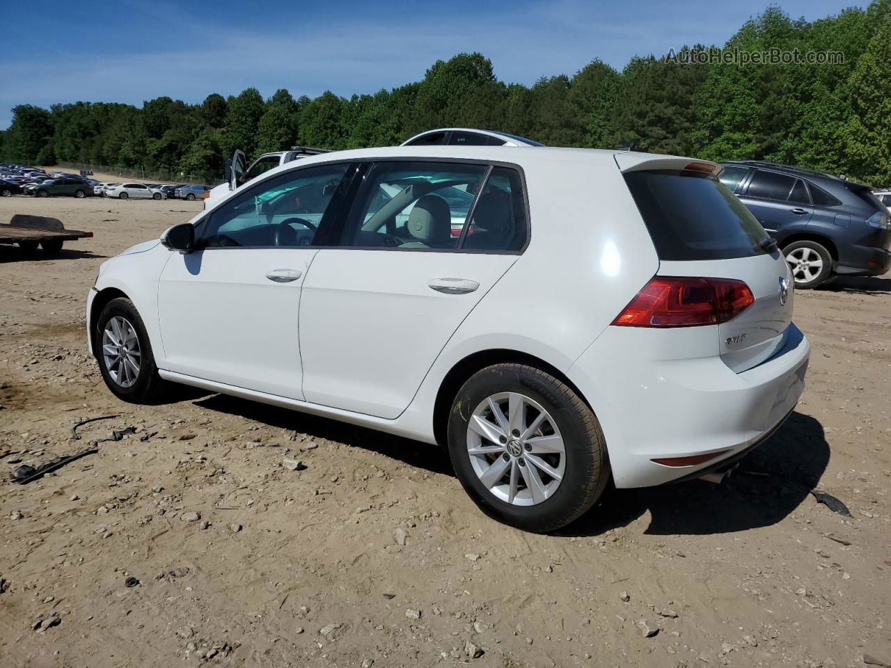 2017 Volkswagen Golf S White vin: 3VW217AUXHM068201