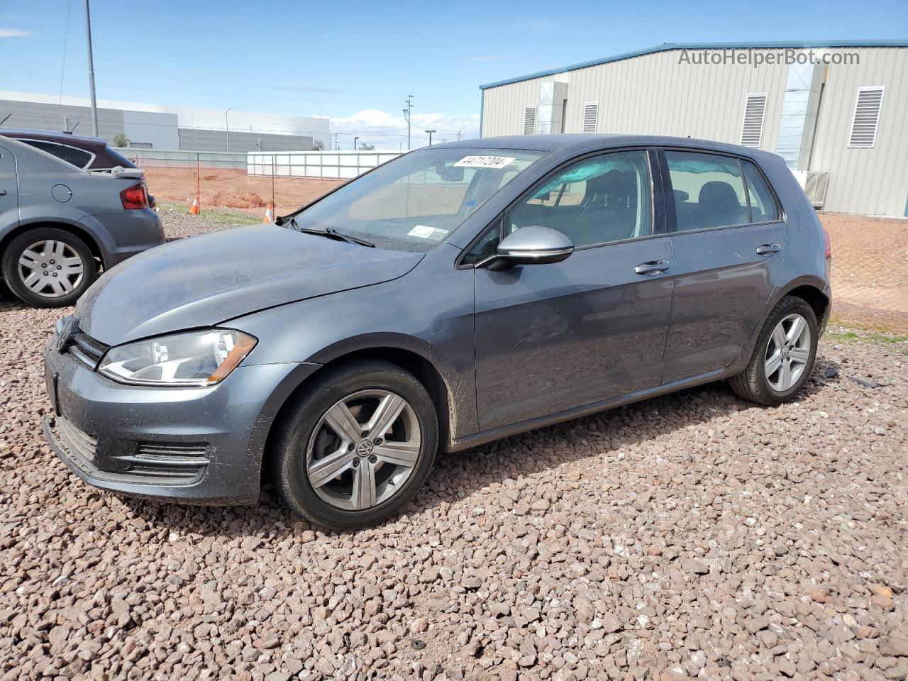 2017 Volkswagen Golf S Gray vin: 3VW217AUXHM068327