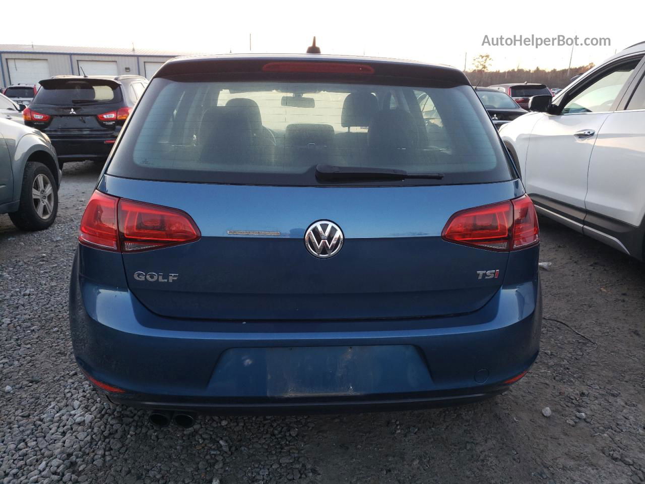 2017 Volkswagen Golf S Blue vin: 3VW217AUXHM072507