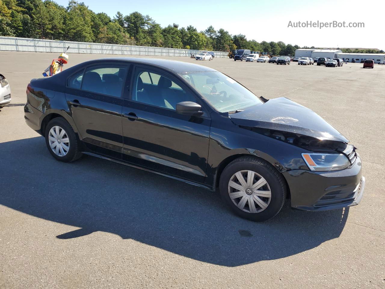 2016 Volkswagen Jetta S Black vin: 3VW267AJ0GM223313