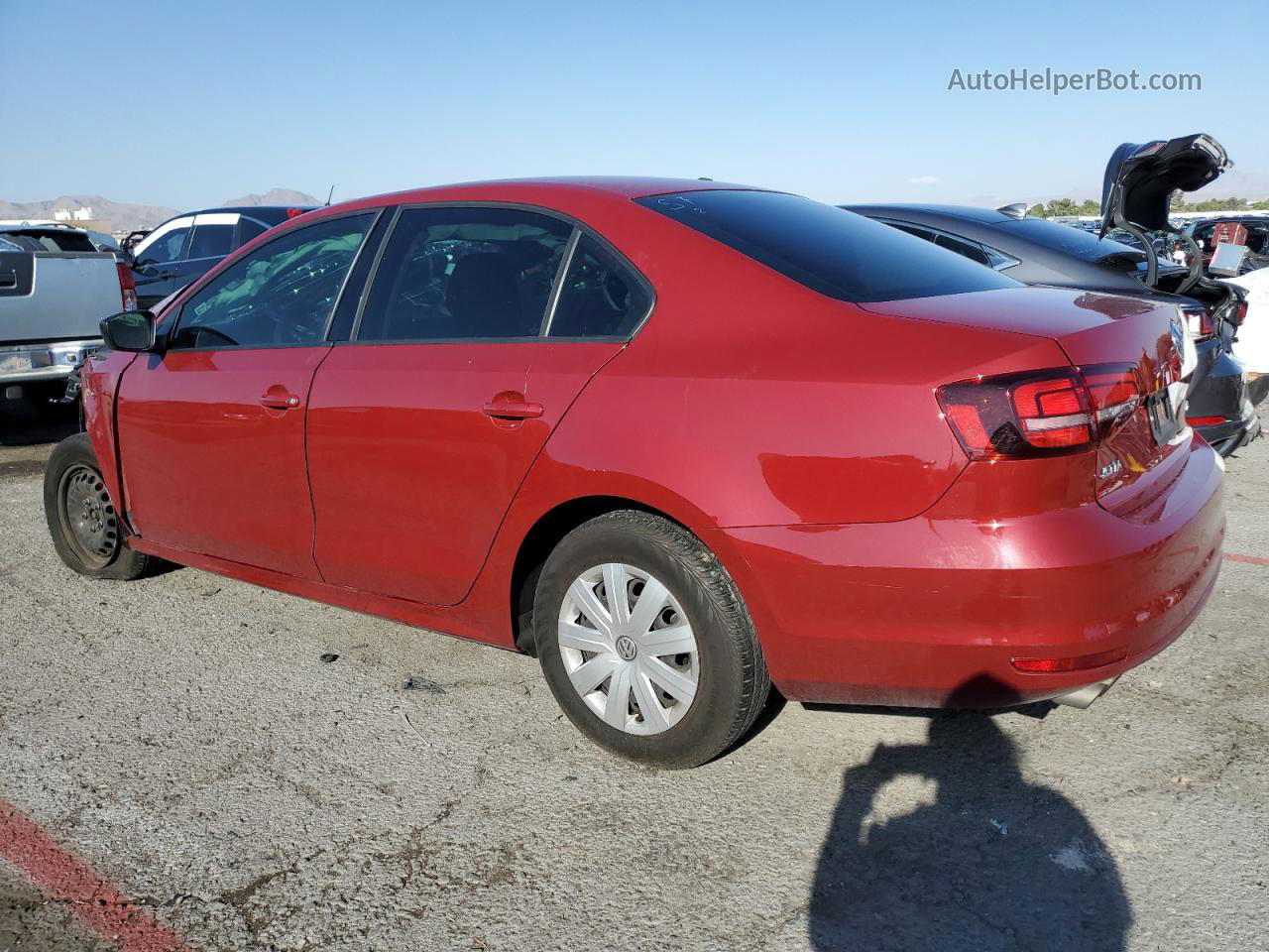 2016 Volkswagen Jetta S Red vin: 3VW267AJ0GM232027