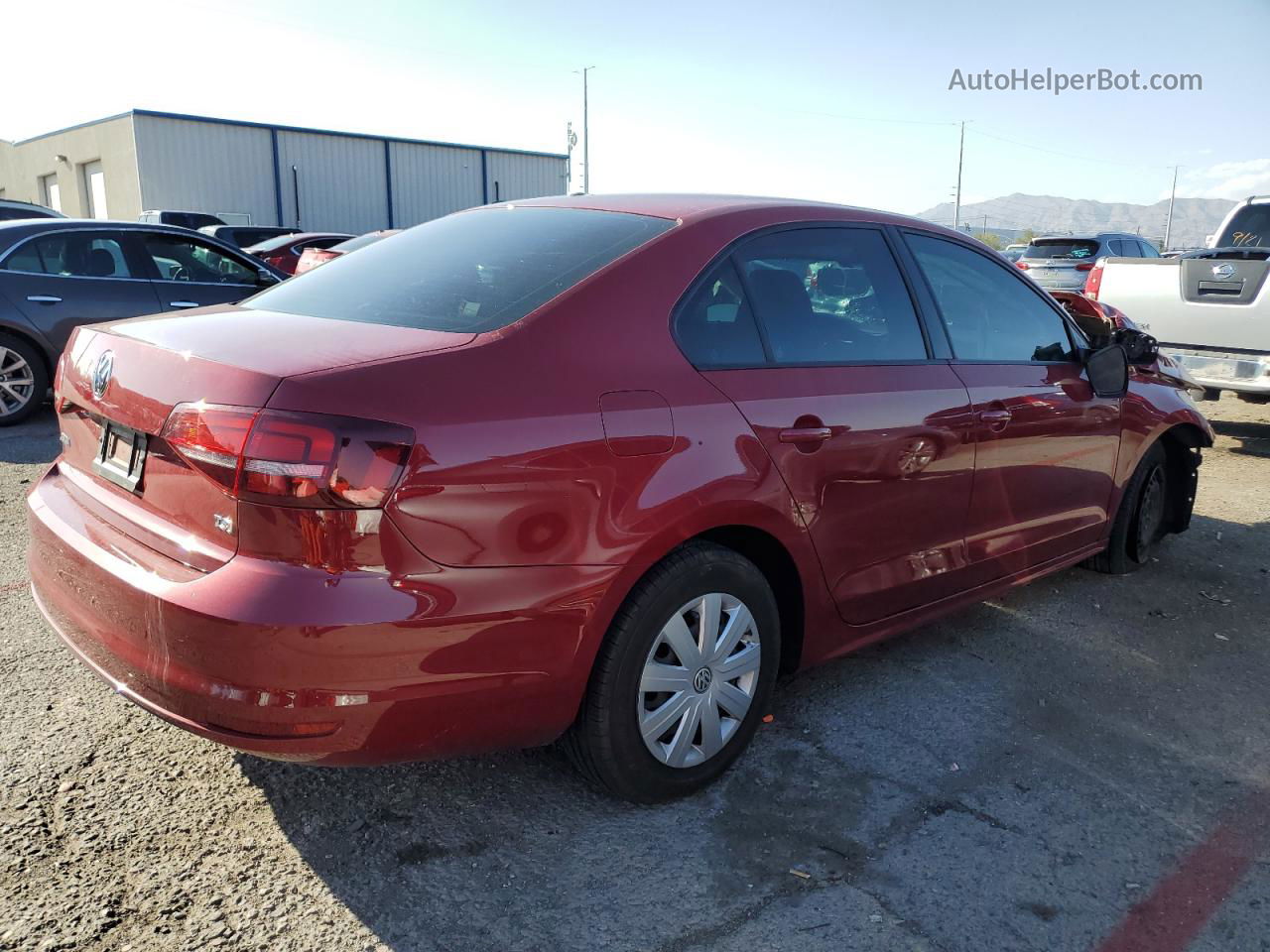 2016 Volkswagen Jetta S Red vin: 3VW267AJ0GM232027