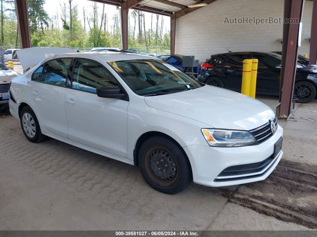 2016 Volkswagen Jetta 1.4t S White vin: 3VW267AJ0GM241472