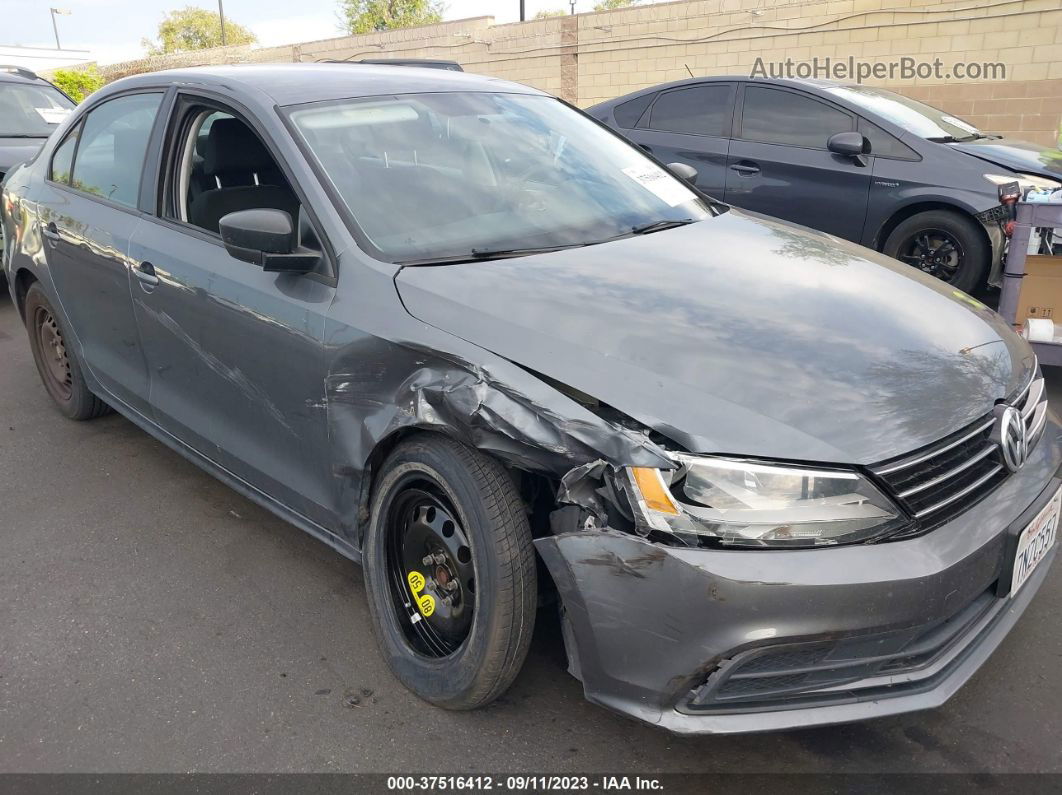 2016 Volkswagen Jetta Sedan 1.4t S Gray vin: 3VW267AJ0GM243545