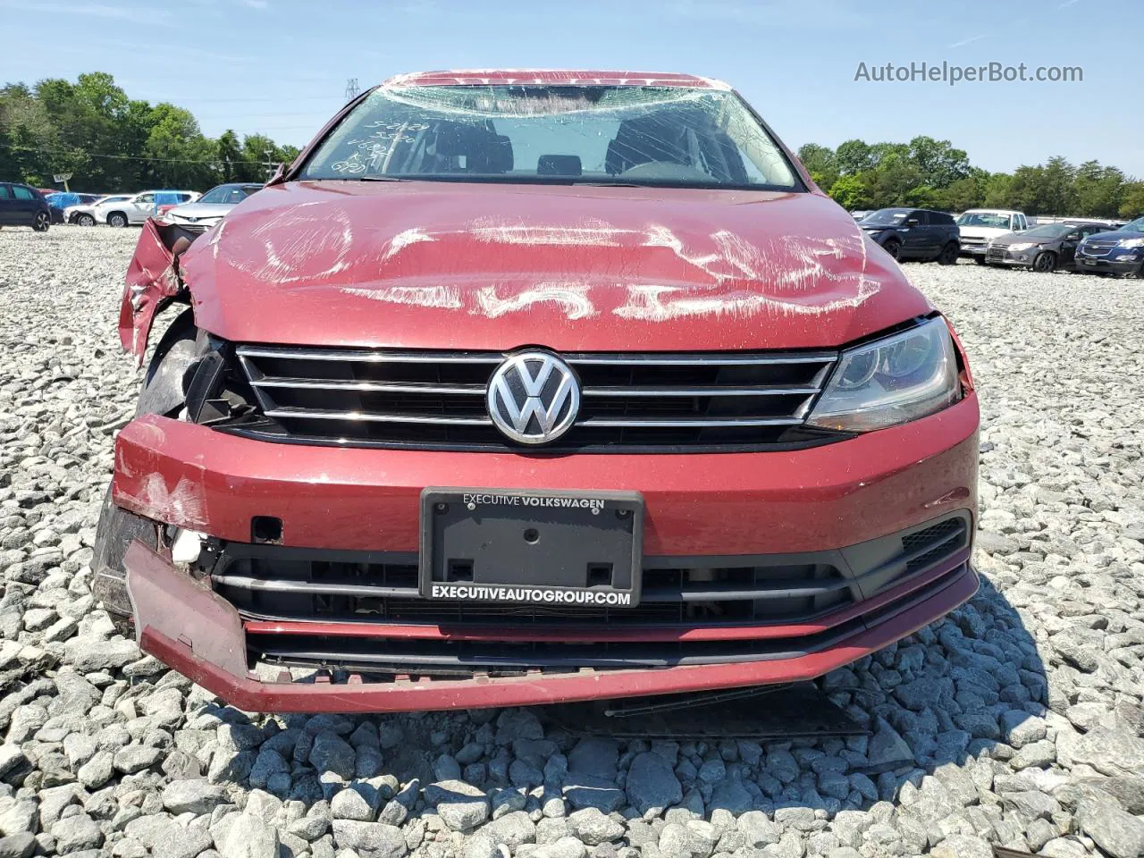 2016 Volkswagen Jetta S Красный vin: 3VW267AJ0GM246803