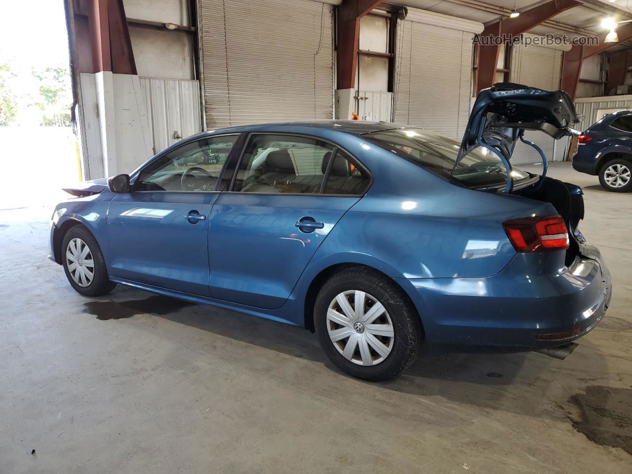 2016 Volkswagen Jetta S Синий vin: 3VW267AJ0GM274052