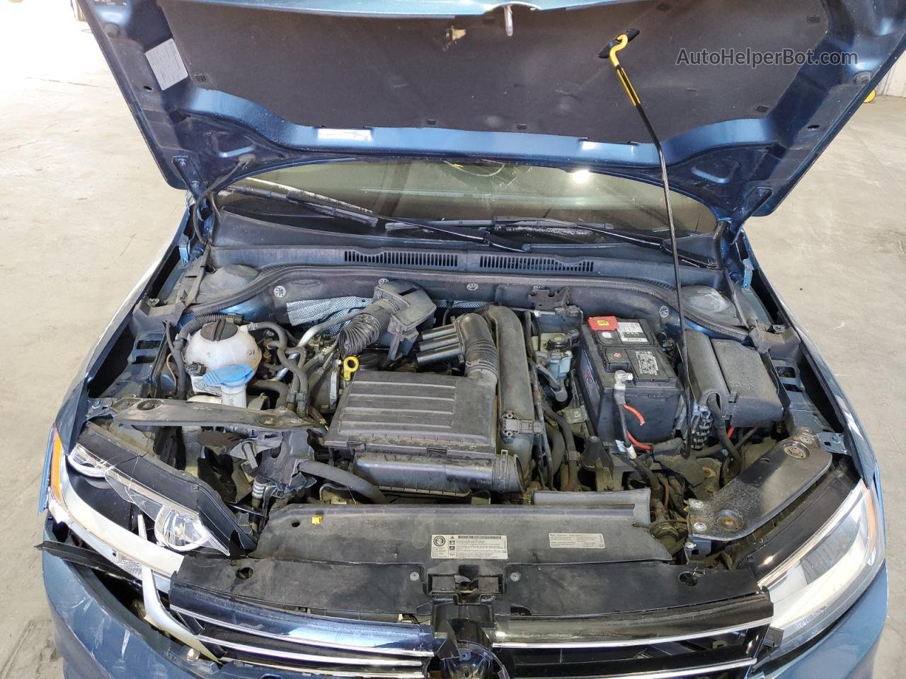 2016 Volkswagen Jetta S Синий vin: 3VW267AJ0GM274052