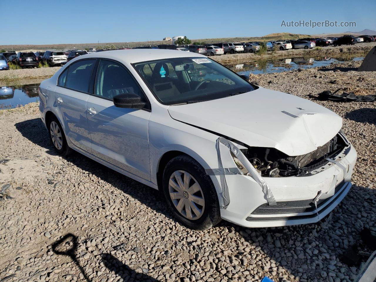 2016 Volkswagen Jetta S White vin: 3VW267AJ0GM282006