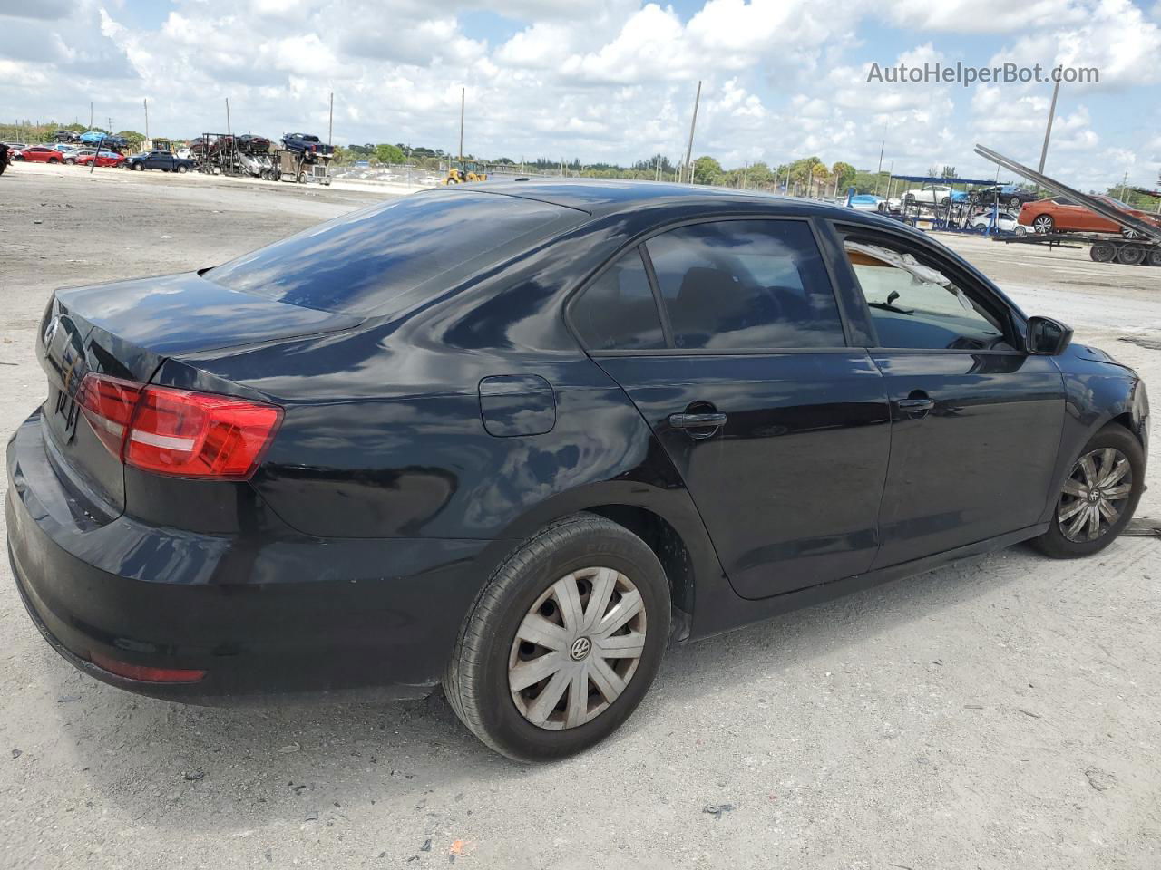 2016 Volkswagen Jetta S Black vin: 3VW267AJ0GM323248