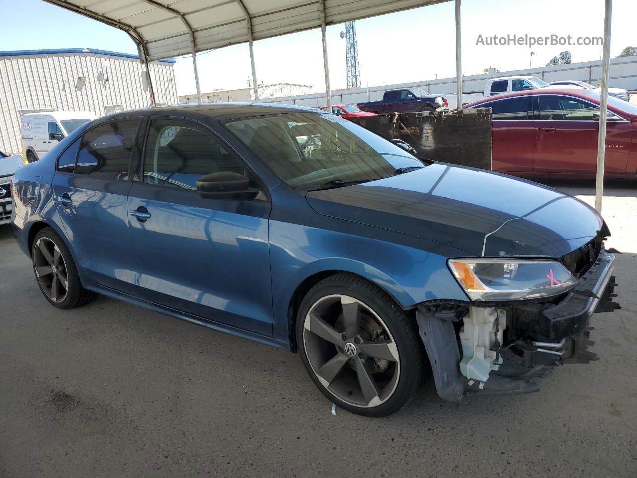 2016 Volkswagen Jetta S Blue vin: 3VW267AJ1GM307138