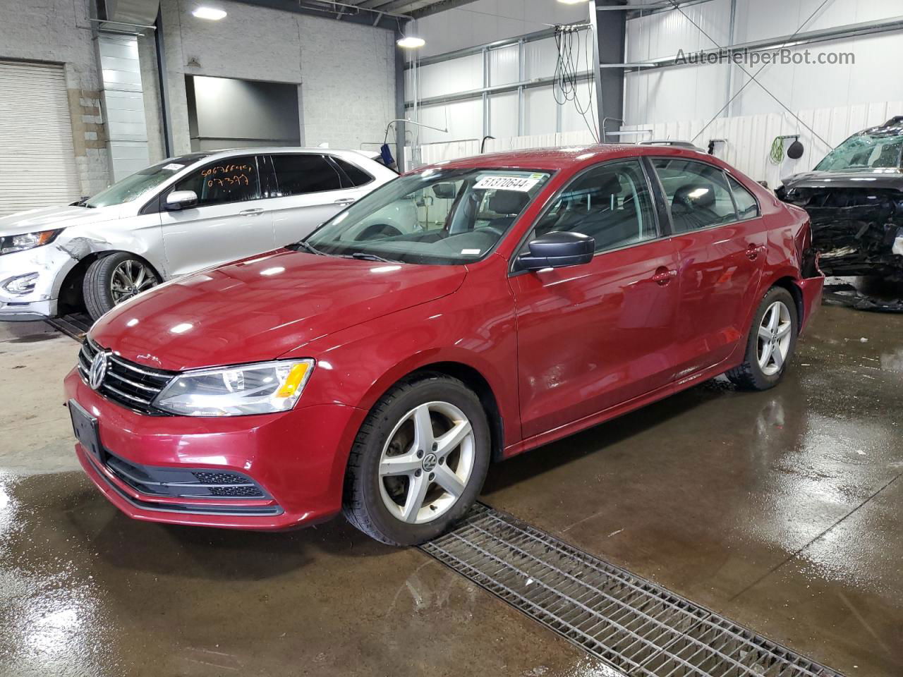 2016 Volkswagen Jetta S Red vin: 3VW267AJ1GM334680