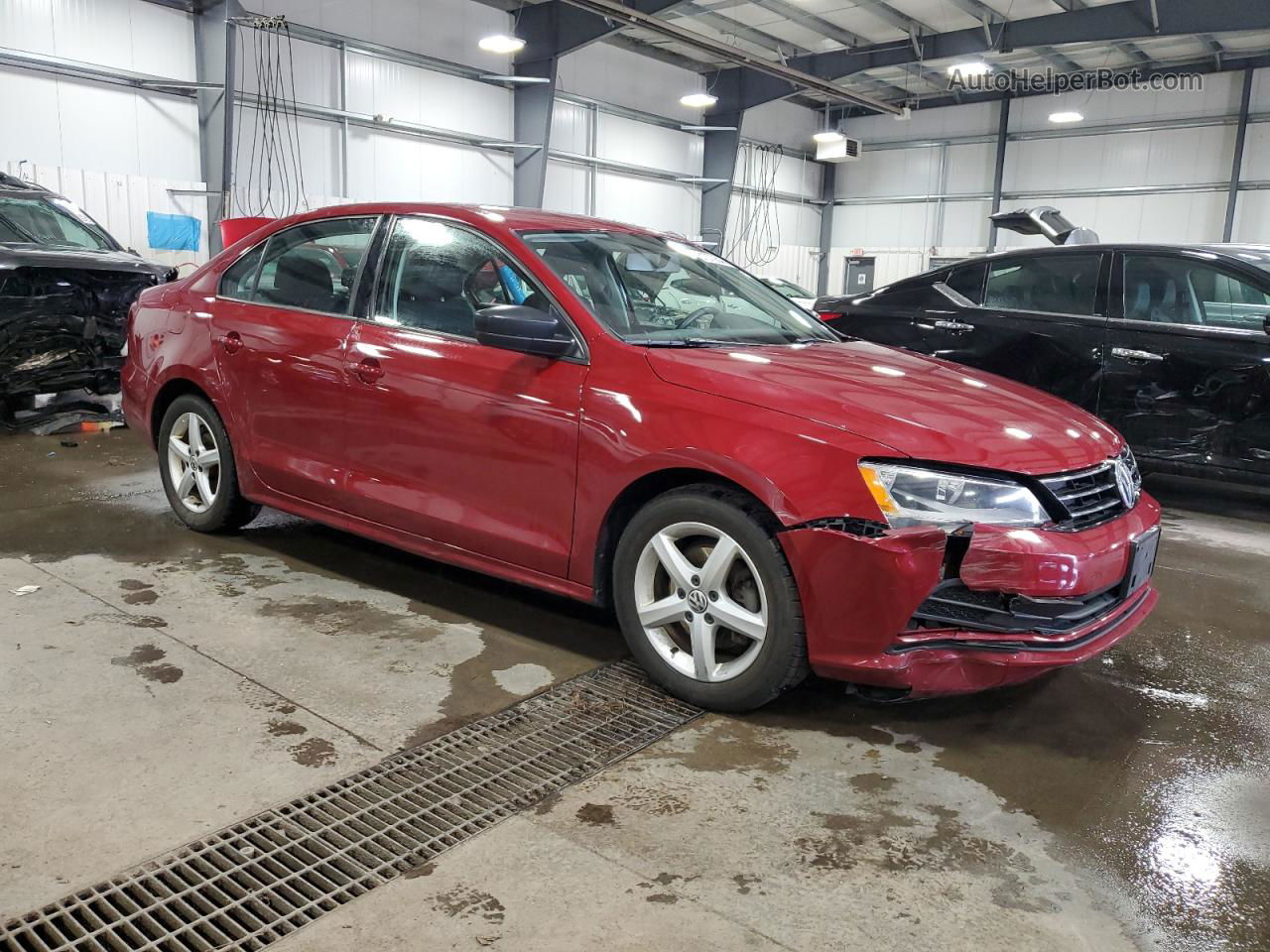 2016 Volkswagen Jetta S Red vin: 3VW267AJ1GM334680