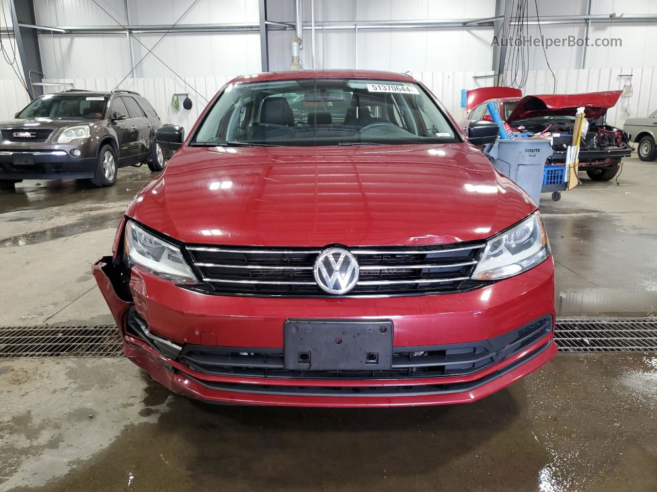 2016 Volkswagen Jetta S Red vin: 3VW267AJ1GM334680