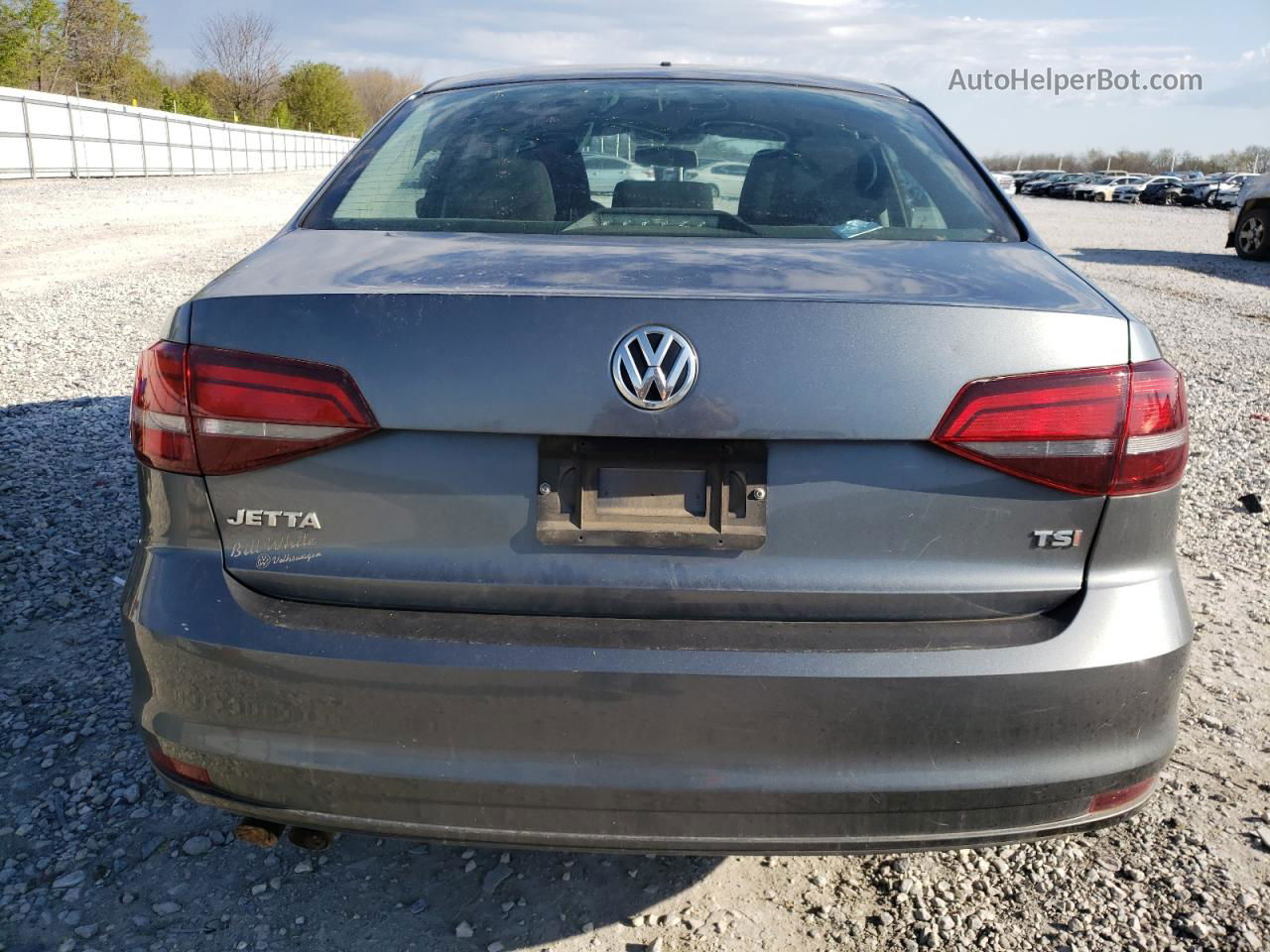 2016 Volkswagen Jetta S Серый vin: 3VW267AJ1GM383653