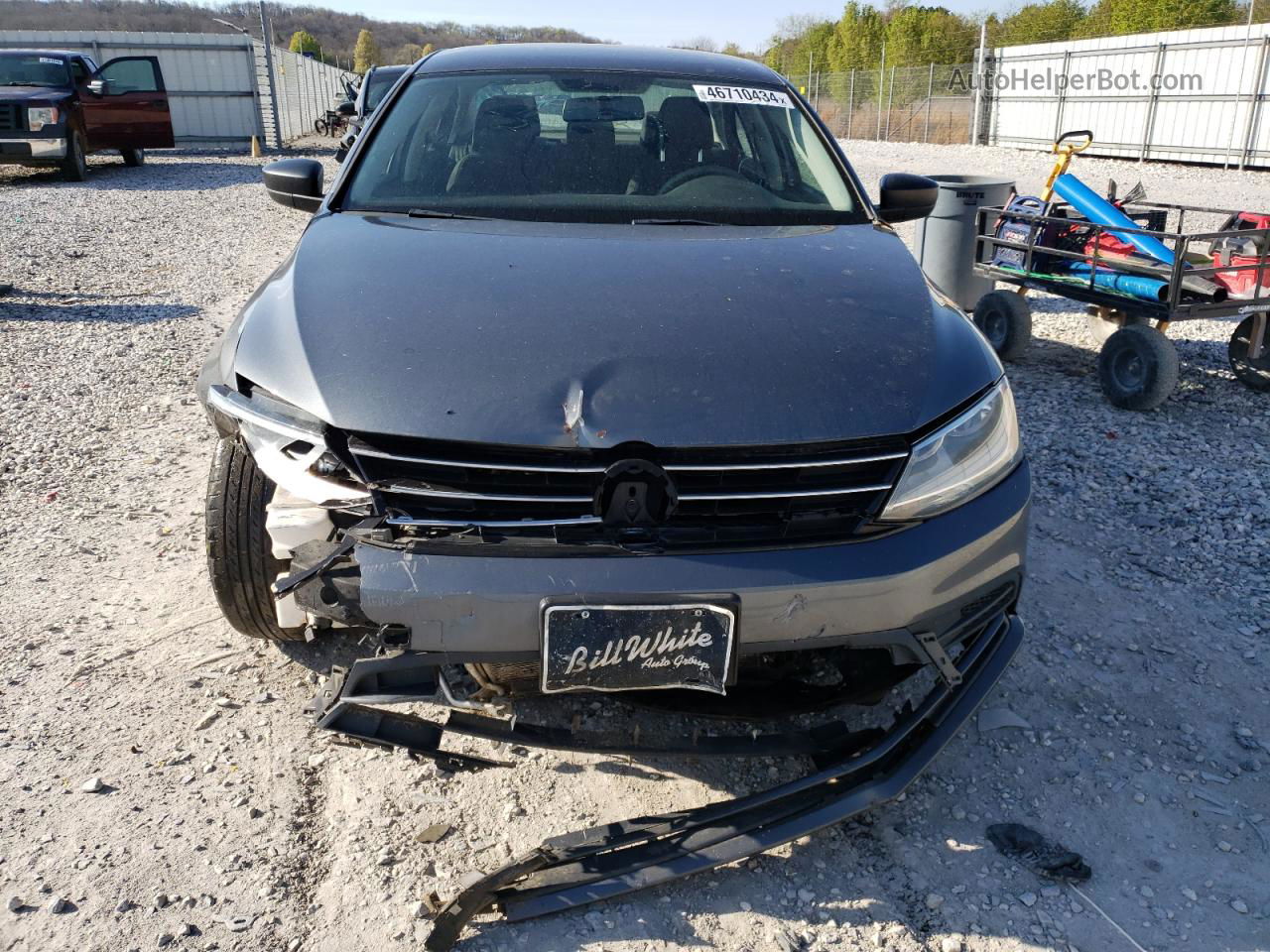 2016 Volkswagen Jetta S Серый vin: 3VW267AJ1GM383653