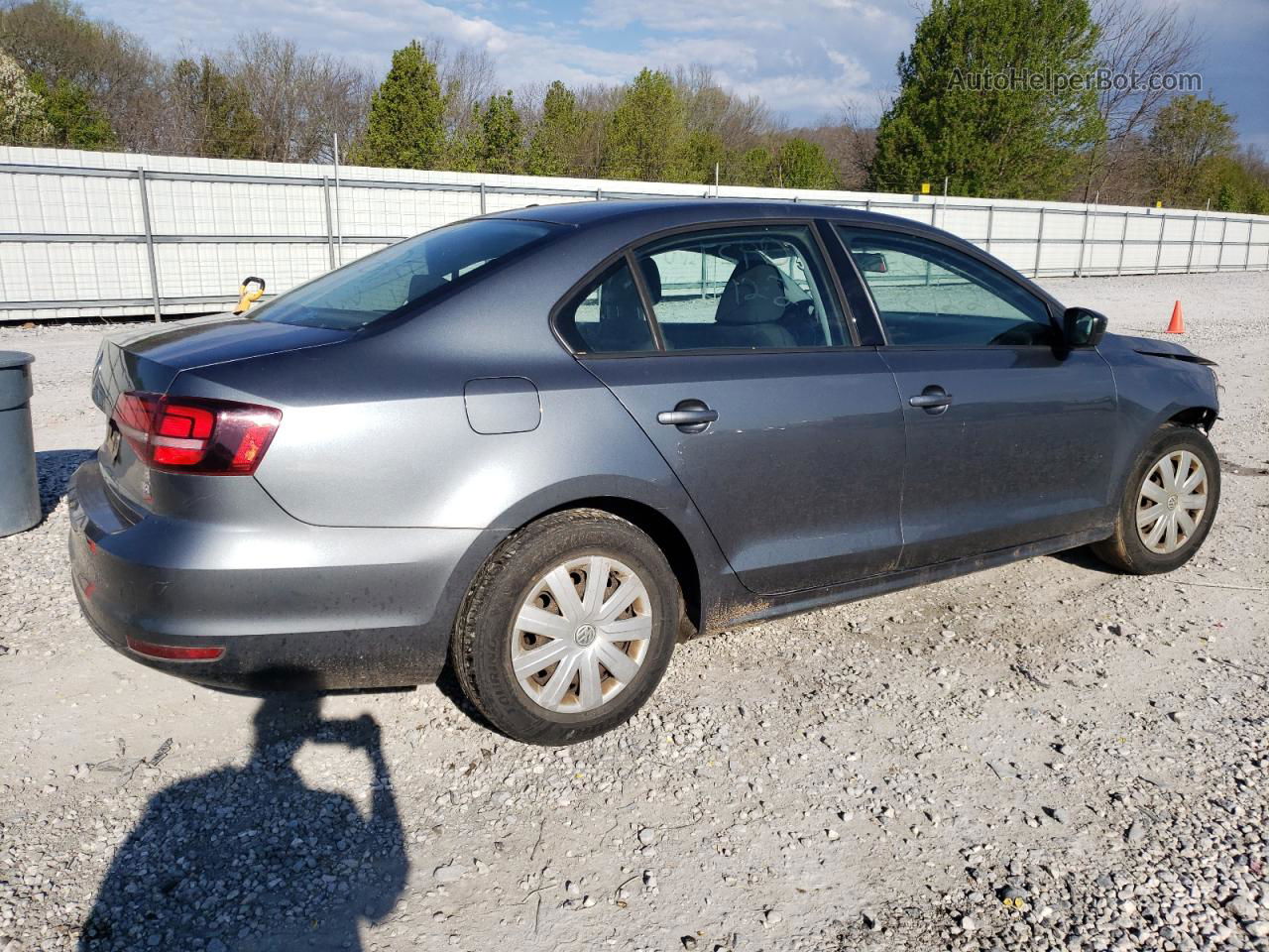 2016 Volkswagen Jetta S Серый vin: 3VW267AJ1GM383653